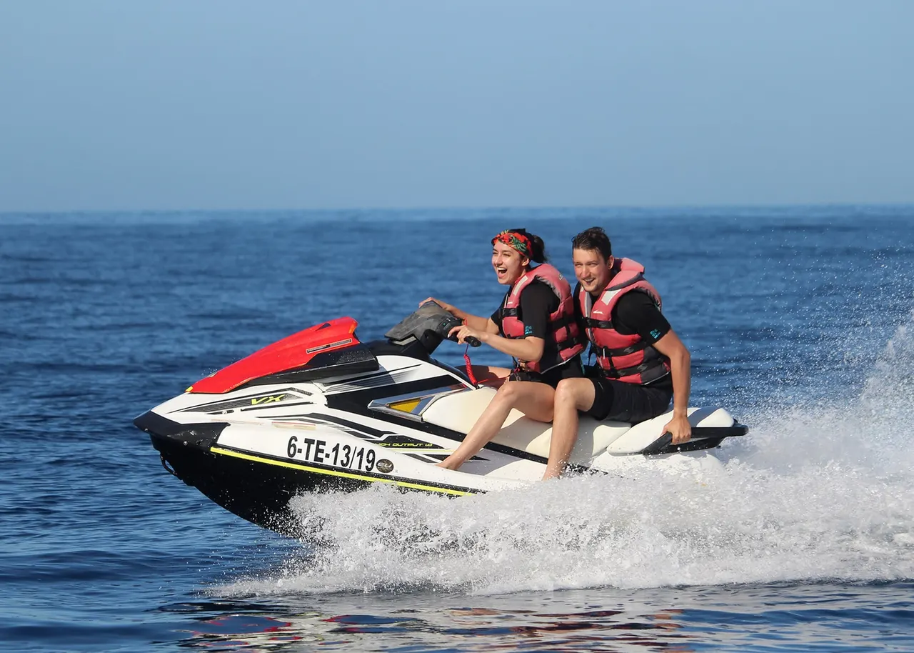 Two riders on a Yamaha off the south coast